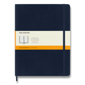 Moleskine Zápisník modrý XL, linkovaný, měkký