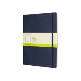 Moleskine Zápisník modrý XL, čistý, měkký