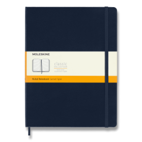 Moleskine Zápisník modrý XL, linkovaný, tvrdý
