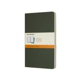 Moleskine Sešity 3 ks zelené L, linkované