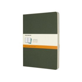 Moleskine Sešity 3 ks zelené XL, linkované