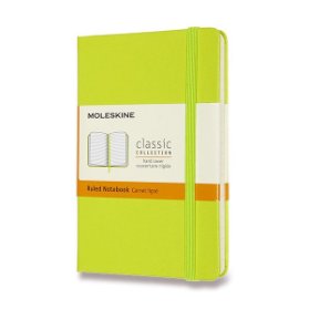 Moleskine Zápisník žlutozelený S, linkovaný, tvrdý