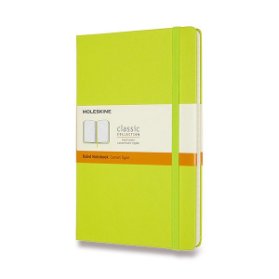 Moleskine Zápisník žlutozelený L, linkovaný, tvrdý