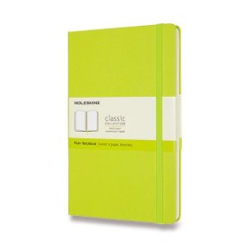 Moleskine Zápisník žlutozelený L, čistý tvdý
