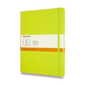 Moleskine: Zápisník tvrdý linkovaný žlutozelený XL