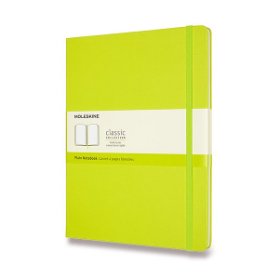 Moleskine Zápisník žlutozelený XL, čistý, tvrdý