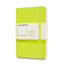 Moleskine Zápisník žlutozelený S, čistý, měkký