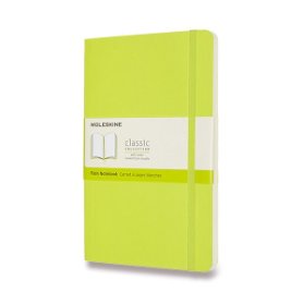 Moleskine Zápisník žlutozelený L, čistý, měkký