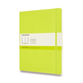Moleskine Zápisník žlutozelený XL, čistý, měkký