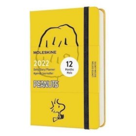 Moleskine Diář 2022 Snoopy žlutý S, denní
