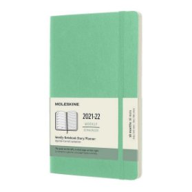 Moleskine Zápisník plánovací 2021-2022 zelený L, měkký