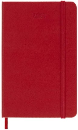 Moleskine Diář 2023 červený S, denní, tvrdý
