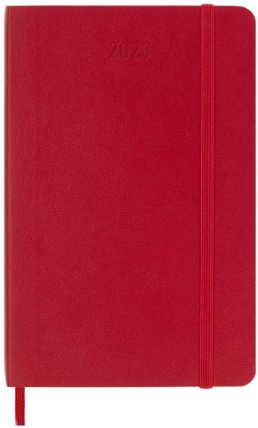 Moleskine Diář 2023 červený S, denní, měkký