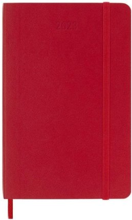 Moleskine Plánovací zápisník 2023 červený S, měkký