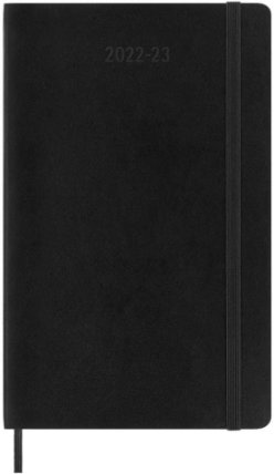 Moleskine Plánovací zápisník 2022-2023 černý L, měkký