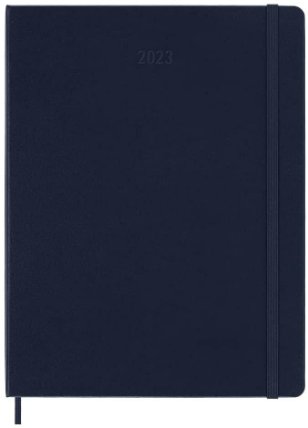 Moleskine Plánovací zápisník 2023 modrý XL, tvrdý