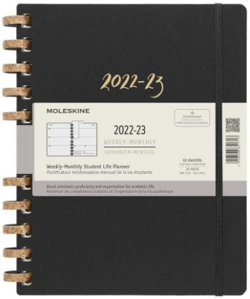 Moleskine Plánovací zápisnik černý XXL, spirála