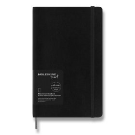 Smart zápisník Moleskine měkký, čistý, černý, L