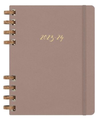 Academic spirálový plánovací zápisnik Moleskine hnědý XL