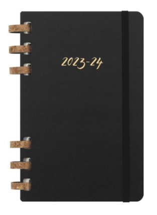 Academic spirálový plánovací zápisnik Moleskine černý L