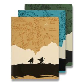 Sešity Moleskine Lord of the Rings - XL, linkovaný, 3 ks