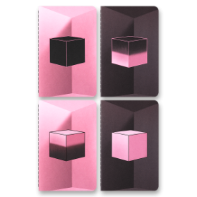 Sešity Moleskine Cahier Blackpink - S, čisté, 4 ks