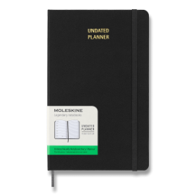 Moleskine Plánovací zápisník černý L, nedatovaný, tvrdý