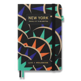 Zápisník Molesline LUXE New York - S, čistý/linkovaný