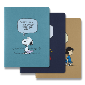Sešit Moleskine Peanuts - XL, linkované, 3 ks, limitovaná edice