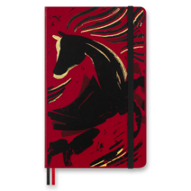 Zápisník Moleskine Horse Wood - tvrdé desky, L, linkovaný