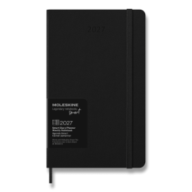 Diář+ Moleskine Smart 2027 - tvrdé desky, L, týdenní, černý