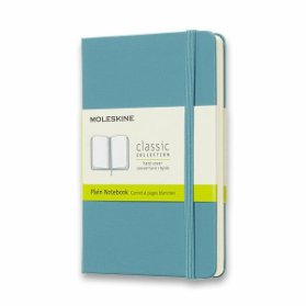 Moleskine Zápisník modrozelený S, čistý, tvrdý