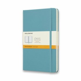 Moleskine Zápisník modrozelený L, linkovaný, tvrdý