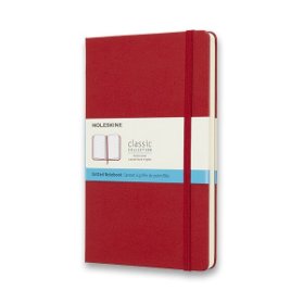 Moleskine Zápisník červený L, tečkovaný, tvrdý