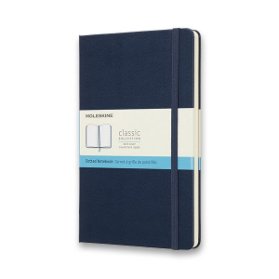 Moleskine: Zápisník tvrdý tečkovaný modrý L