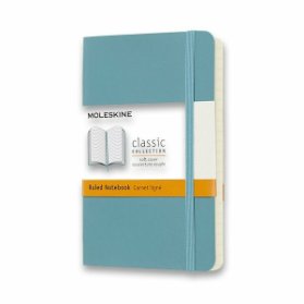 Moleskine Zápisník modrozelený S, linkovaný, měkký