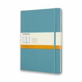 Moleskine: Zápisník tvrdý linkovaný modrozelený XL