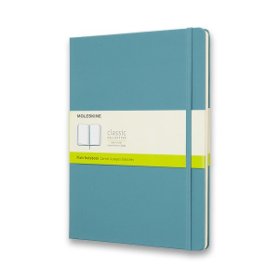 Moleskine Zápisník modrozelený XL, čistý, tvrdý