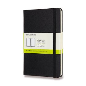 Moleskine Zápisník černý M, čistý, tvrdý