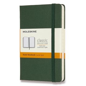 Moleskine Zápisník zelený S, linkovaný, tvrdý
