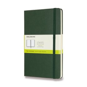 Moleskine Zápisník zelený L, čistý, tvrdý