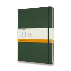 Moleskine Zápisník zelený XL, linkovaný, tvrdý