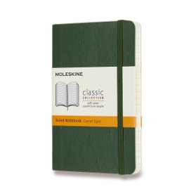 Moleskine: Zápisník měkký linkovaný zelený S