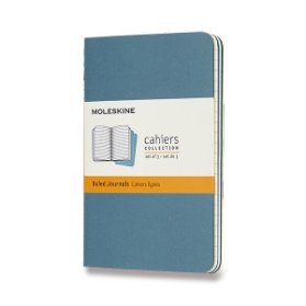 Moleskine: Sešity 3 ks linkované modré S