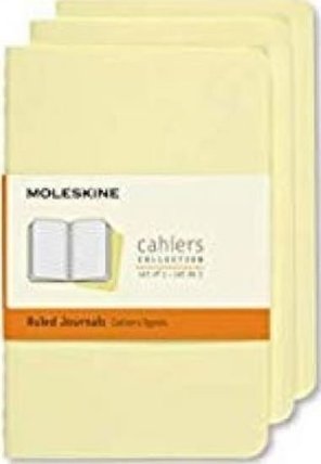Moleskine Sešity 3 ks žluté S, linkované