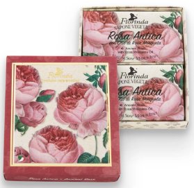 Dárková sada mýdel 200 g Rosa Antica