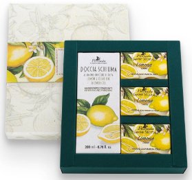 Dárkové balení tří mýdel 50 g Limone a sprchového gelu