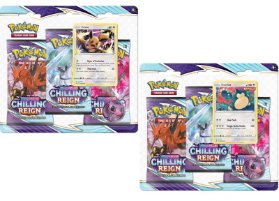 Pokémon TCG: Sword and Shield 06 Chilling Reign- 3 Blister Booster