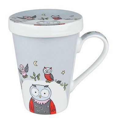 Globetrotter/Owl - hrnek s víčkem - sova