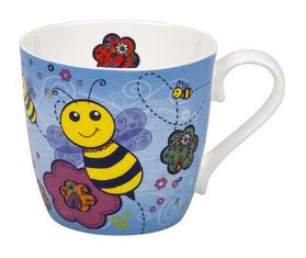Mug Colorful Animals Bee blue